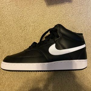 Nike Black and White Court Vision Mid